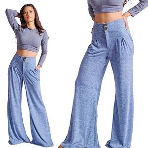 Kucoon Designs Denim Jersey Flair Pant